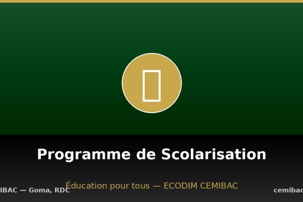 Scolarisation : La CEMIBAC Ouvre les Portes du Savoir aux Enfants Défavorisés